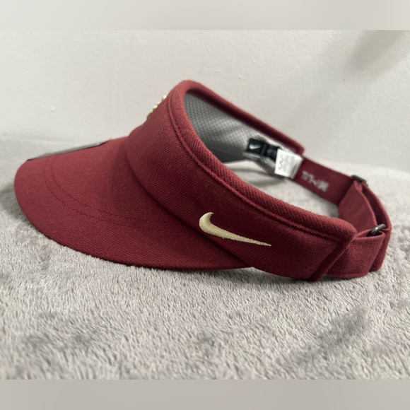 Nike Elon University Phoenix Maroon Visor with Embroidered Logo - Picture 2 of 12